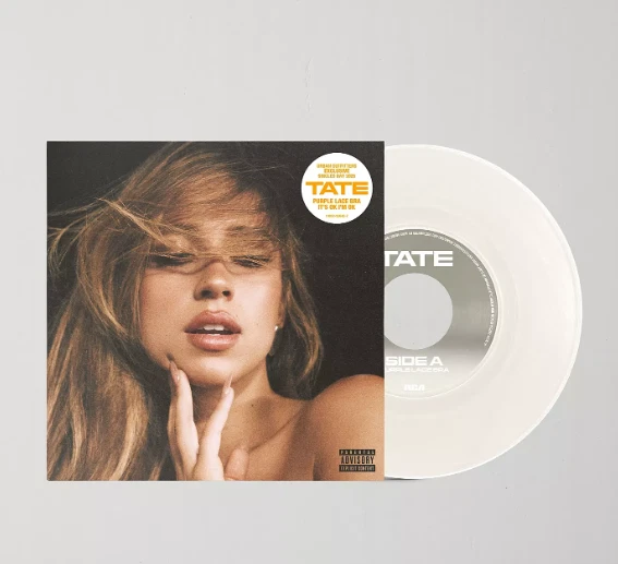 Tate McRae - Purple lace bra / It's ok I'm ok UO Exclusive 7-inch Vinyl PRESALE - Image 1 of 1