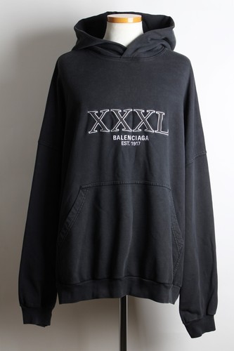 Balenciaga XXXL Felpa con cappuccio oversize nera 1 140165176