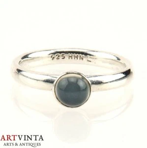 Hans Henrik Nygaard Damenring Silber 925 Ring Mondstein Silver 925 Gr/S 55/7.2 - Bild 1 von 6