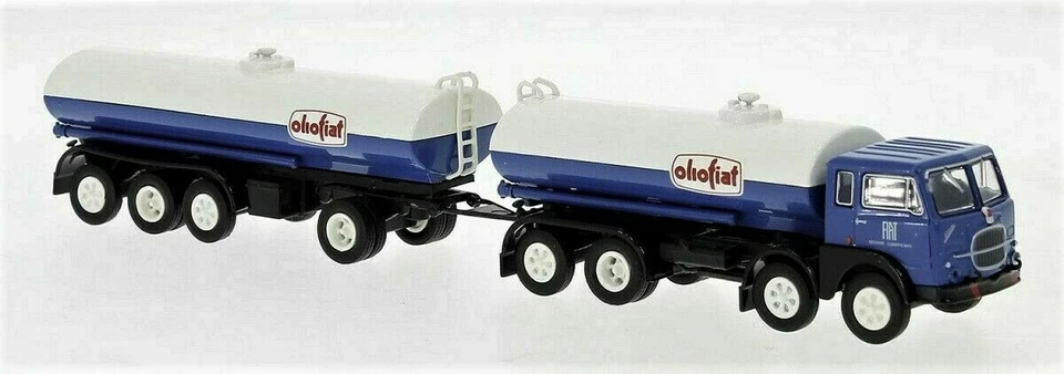 58453 Brekina camion Fiat 690 Millepiedi con cisterna Olio Fiat in scala 1:87 - Immagine 1 di 1