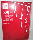 Home Accents 300 Mini Icicle Lights Clear White Wire Wedding Christmas Holiday