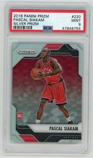 Pascal Siakam Raptors 2016 Panini Silver Prizm Basketball Rookie Card #220 PSA 9