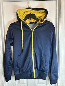 BOYS KIDS NAVY BLUE - FUR SHERPA LINED HOODIE JACKET SIZE XL - Picture 1 of 9