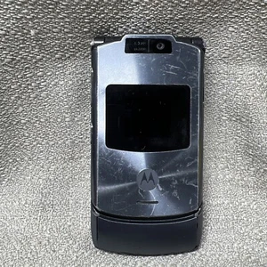 Motorola RAZR V3xx Gray (AT&T) Cell Phone /Battery Does Not Hold Charge Works - Picture 1 of 7