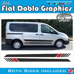 Calcomanías a rayas para cámper Fiat Scudo Dispatch Expert pegatinas furgoneta gráficos 014 - Imagen 1 de 4