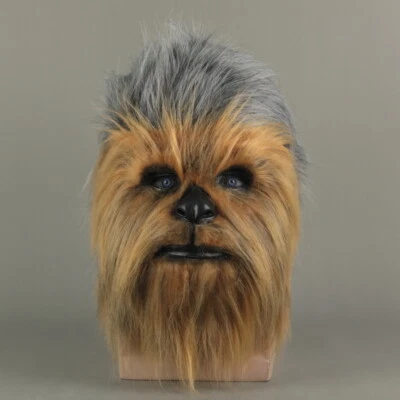 Star Wars Chewbacca Full Head Mask Cosplay Chewie Halloween Masquerade Mask Prop - Image 1 of 4
