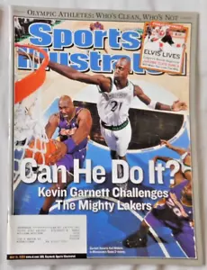 Kevin Garnett Timberwolves Karl Malone Lakers May 31 2004 Sports Illustrated Ex - Picture 1 of 1