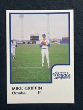 1986 ProCards baseball Mike Griffen, Omaha Royals, Minor League, Near Mint