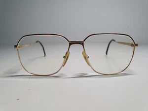 Vintage Vienna Line Gold Metal 57 Men Women Glasses Made in Austria - Picture 1 of 15