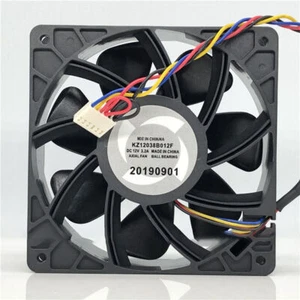 S7 S9 T2T High Power Cooling Fan KZ12038B012F 12V 3.2A 120*120*38mm 6Pin - Afbeelding 1 van 4