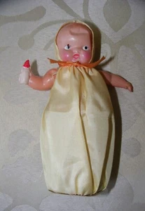 ** Vintage 1920's Celluloid Doll Baby Rattle ** - Picture 1 of 3