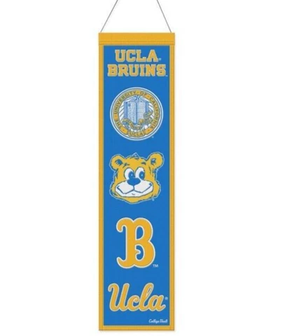 UCLA BRUINS EVOLUTIONS BANNER EMBROIDERED WOOL 8"X32" W/ HANG ROPE Cover