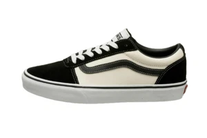 Vans Sneakers Men's 8 Black Marshmallow Ward Retro Suede Canvas Skate Shoes - Picture 1 of 8