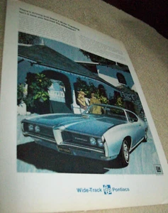 1968 68 Pontiac LeMans Le Mans 2-Türer Coupe Mittelklasse-Magazin Farbe Autoanzeige - Bild 1 von 1