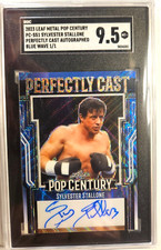 2023 Leaf POP Century Sylvester Stallone Blue Wave Autograph 1/1 - SGC 9.5