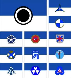 USA Army Flag 3x5FT 1 4 Corps Armored Airborne I II III IV V VII XIV XVIII XIX - Picture 1 of 16