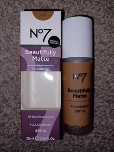 Boots No7 Beautifully Matte Foundation SPF15 In Shade Of Cedar 28ml Brand New - Picture 1 of 4
