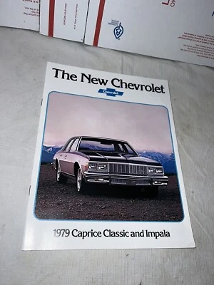 Chevrolet Caprice 1979 clásico e Impala concesionario folleto de ventas automático fabricante de equipos originales Chevy Foto 1 de 4