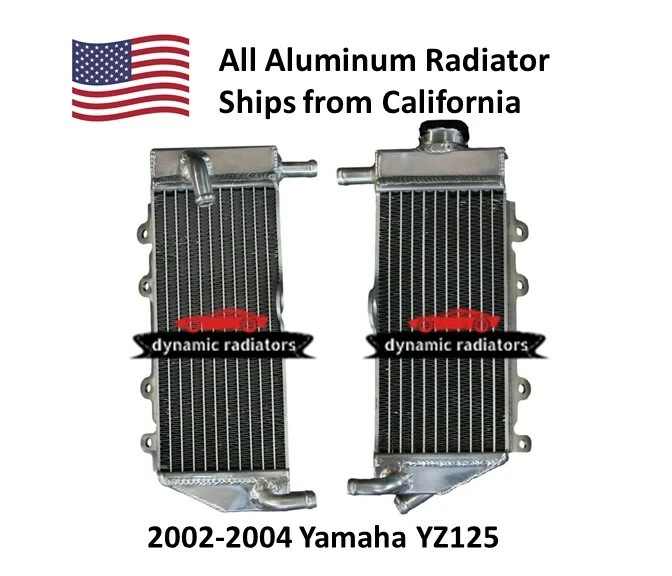 Radiador de aluminio para Yamaha 2002-2004 Yamaha YZ125 izquierda+derecha HPR644 Foto 1 de 1