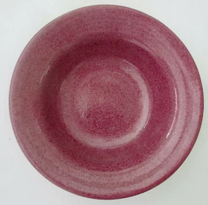 STONEWARE - HANDMADE PURPLE BOWL - Picture 1 of 3