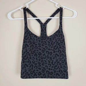 Tanque recortado Abercrombie & Fitch negro estampado animal carrera talla pequeña... - Imagen 1 de 5
