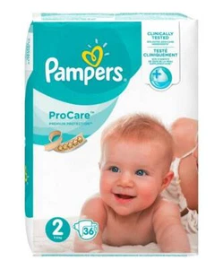 Pro-Care Essential Nappies - Size 2. 3kg- 6kg. 36 Nappies. - Picture 1 of 1