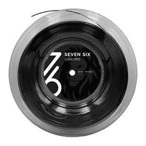 Profi Saiten für Tennisschläger Lion Pro 7/6, 200m, 1,24 schwarz - Bild 1 von 1