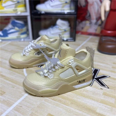 Action Figure Accessories Sports Sneakers 1/6 Shoes Beige Male Toy Doll Outfit - Image 1 of 4