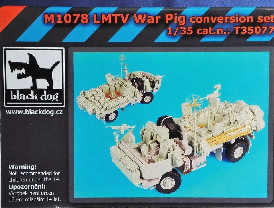 MODELLISMO - M1078 LMVT War Pig conversion set - BLACK DOG 1:35 Scale - Immagine 1 di 1