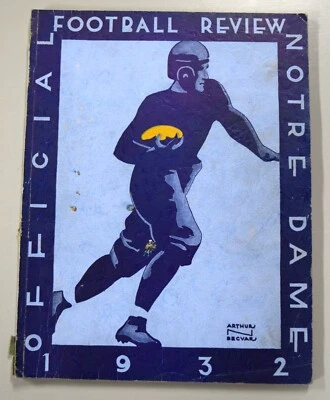 1932 University Of Notre Dame Official Football Review Yearbook Unmarked - Image 1 of 4