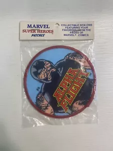 1984 Marvel Vintage Alpha Fight Puck Sew On Patch - Picture 1 of 2