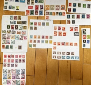 Europe on old album pages - Crete, Iceland, Austria, Albania, Serbia, Latvia - Picture 1 of 1