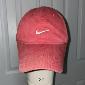Nike rot weiß Swoosh Golfmütze verstellbar Ball Cap Vintage - Bild 1 von 3