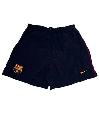 Pantalones Cortos De Colección Nike FC Barcelona 1999/2000 Fútbol Casa Azul Para Hombre Talla XL Foto 1 de 4