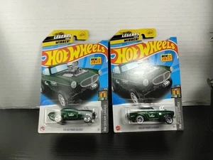 2023 Hot Wheels Volvo P1800 Gasser Green #1/250 HW Dream Garage 1/5 Lot Of 2 - Picture 1 of 7