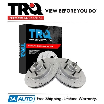 TRQ Front Brake Rotors Set For 1997-1998 Ford F-150 Foto 1 de 4