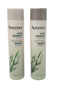 Aveeno Pure Renewal Shampoo & Conditioner 10.5 oz Sulfate Free Discontinued Lot - Picture 1 of 3