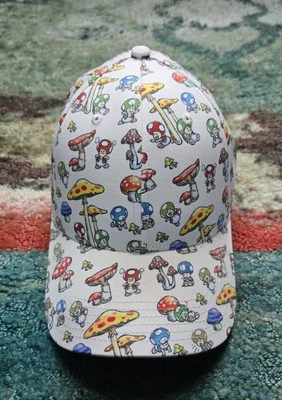 Super Mario White Toad Hat One Size Fits Most National Videogame Museum - Image 1 of 4