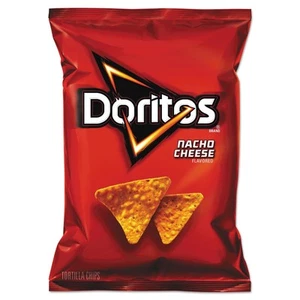 Flavored Tortilla Chips, Nacho Cheese, 1.75 Ounce (Pack of 64) - Picture 1 of 1