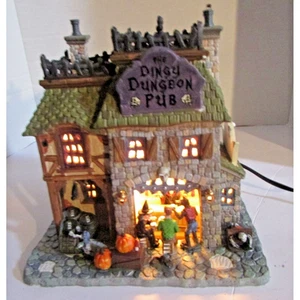 Lemax 2010 The Dingy Dungeon Pub beleuchtetes Halloween Dorfhaus - Bild 1 von 8