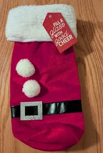 Weihnachtsmann Outfit Füllen Sie ein Glas mit Good Cheer Weinhalter - Bild 1 von 3