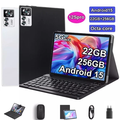 2025 New Pad Tablet Android 15 22GB RAM+256GB 8000mAh 10,1 Zoll 5MP+8MP 5G WlFl - Bild 1 von 4
