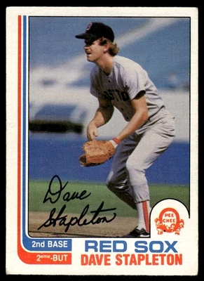 1982 O-Pee-Chee Dave Stapleton Boston Red Sox #93 - Image 1 of 2