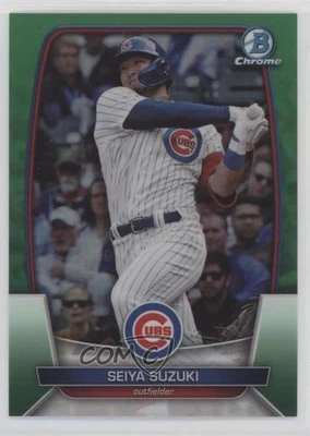 2023 Bowman Chrome Green Refractor /99 Seiya Suzuki #16 - Image 1 of 2