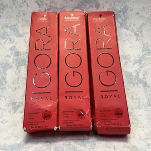 Igora Royal Permanent Hair Color Creme #4-0 (2.1oz) Lot of 3 - New - Picture 1 of 7