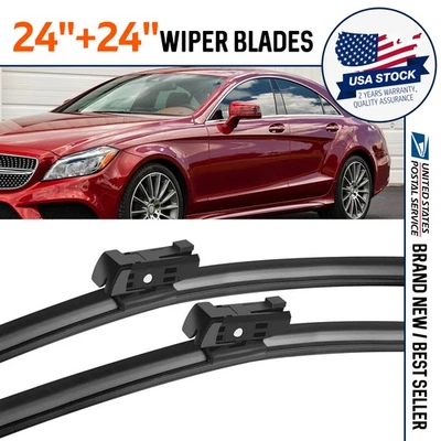 Limpiaparabrisas delantero 24" y 24" para Mercedes-Benz E250 E350 E400 E550 OEM Foto 1 de 4