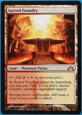 Sacred Foundry Gatecrash NM Land Rare MAGIC GATHERING CARD (ID# 504208) ABUGames - Image 1 of 2