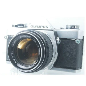 Olympus OM-1N 35mm Spiegelreflex mit G.Zuiko Auto-S 50mm silber - getestet, near mint - Bild 1 von 6