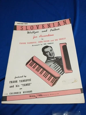 VINTAGE Slovenian Waltzes & Polkas Accordion Yankovic VOL 2 BELWIN MILLS #11183 - Image 1 of 4