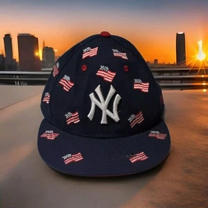New Era New York Yankees MLB All Flags USA July 4th 59Fifty Size 7 3/4 Hat Cap - Picture 1 of 8